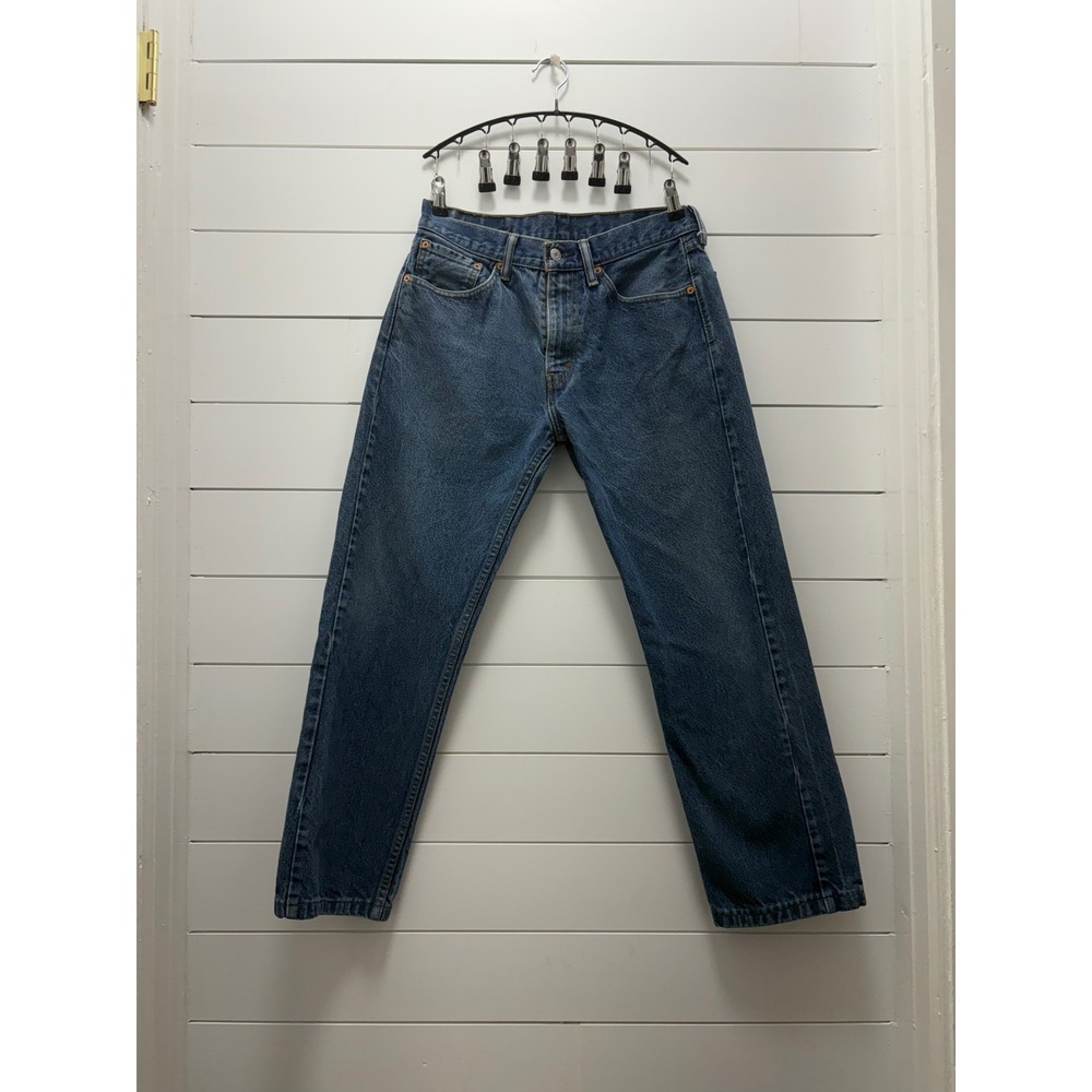 Levis 505 Jeans Mens 31x36 Blue Stone Wash Straight Denim